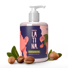 LATINA® | Mascarilla para Cabello - Reconstrucción Total | Crema para Peinar Activador de Rizos | Proteína de Arroz y de Jojoba - Aloe Vera y más | Be