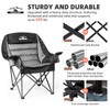 Tisetrail Oversized Padded Camping Chair Extra Large Camp Chairs for