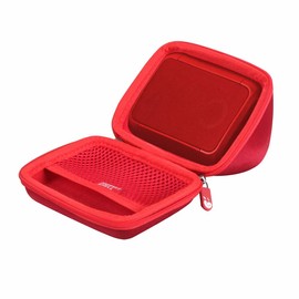 Hermitshell Hard Travel Case for OontZ Angle Solo Bluetooth Portable Speaker (Red)