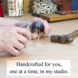 Sea Glass Delicate Diamond Pendant (Ocean, 16" Snake Chain)