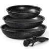 MICHELANGELO Nonstick Frying Pan Set Removable Handle, 8" 9.5" and