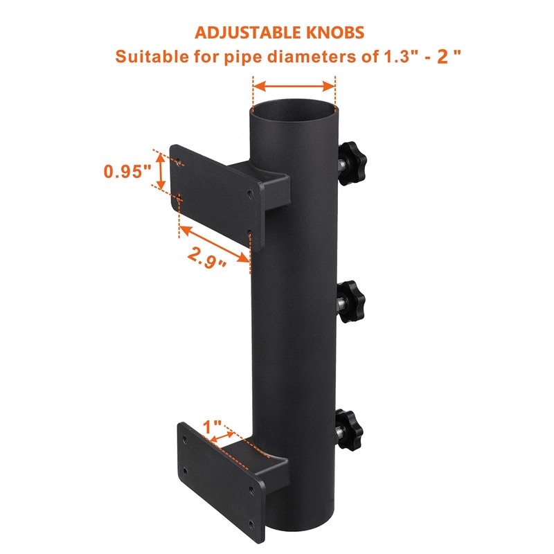VANROUG Heavy Duty Parasol Holder Patio Umbrella Stand Mount Umbrella