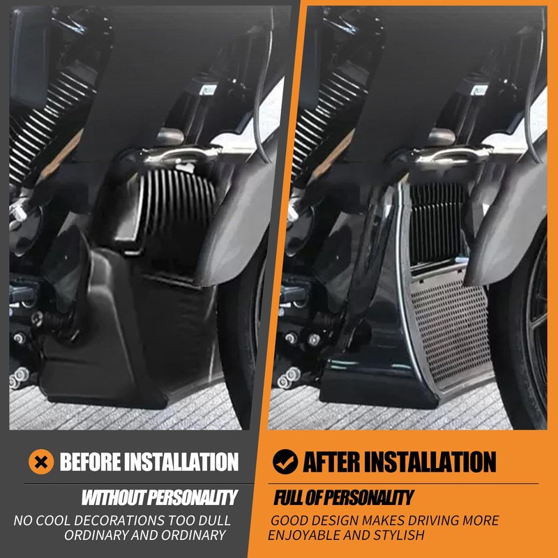 HCmotorku Motorcycle Front Chin Fairing Spoiler Lower Radiator Cover Fit
