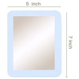 mpowtech mpowtech Magnetic Locker Mirror,5" x 7" Iocker Mirror Magnetic - Small Mirrors for School Locker, Bathroom, Workshop Toolbox, Office Cabinet,Easy Install,White
