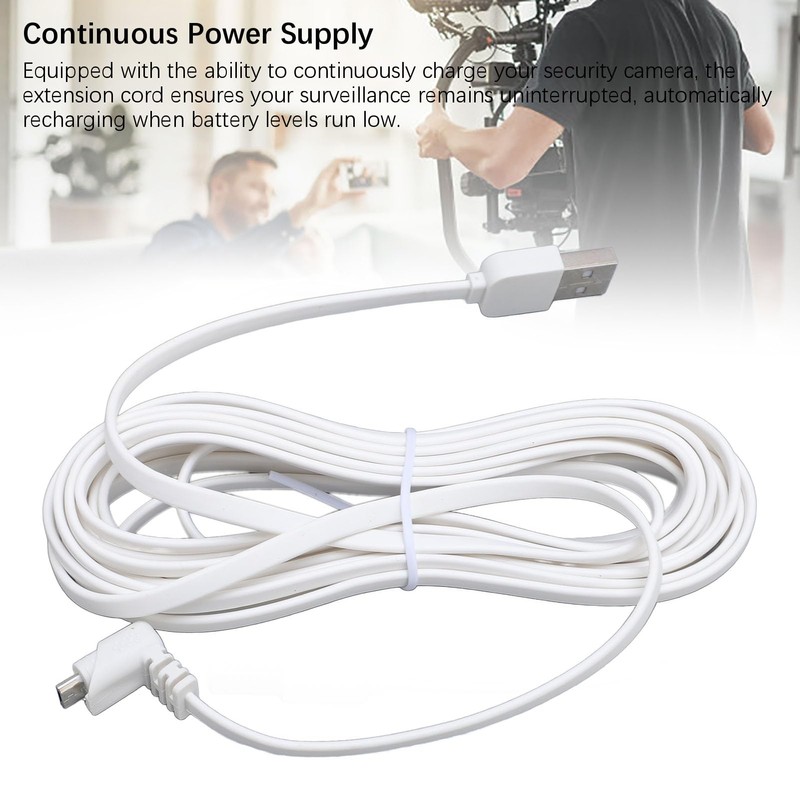 Security Camera Power Extension Cord, USB Security Camera Charging Cable,