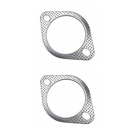 Strongthium 3“ Exhaust Gasket 2 Bolt for 3 Inch Muffler Flange Manifold 120-07610-0002 High Temperature 2X