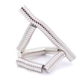 Brudazon 50 Mini Disc Magnets 8 x 2 mm N52 Strongest Level Neodymium Magnets Ultra Strong Power Magnet for Model Making, Photo, Whiteboard, Notice Board, Fridge, Crafts, Magnetic Disc Extra Strong