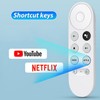 Replacement Voice Remote Control for Google Chromecast 4k Snow/HD TV