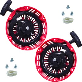 TKCBCD Pull Start Assembly Compatible with Honda GX160 GX200 Recoil Starter 5.5 6.5HP Engine 27400-Z1T-702 with Curved Rod Pawl 28400-Z4M-306ZB(2 Pack Curved Steel Rod Pawls)