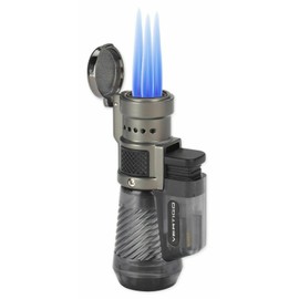Vertigo New Vertigo Cyclone Triple Jet Lighter in Clear Grey / Charcoal