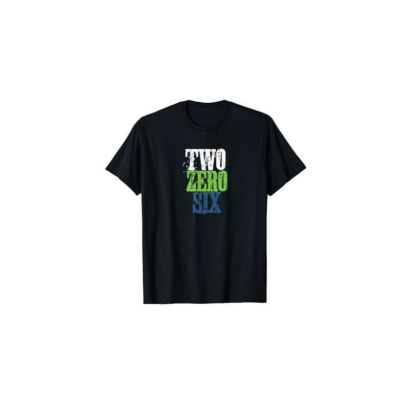 Area Code 206 Two Zero Six Seattle T-Shirt
