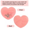 HRX Package 100pcs Small Jewellery Bags, 2x3 inch Heart-Shaped Resealable