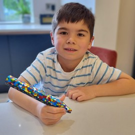 Buddy & Barney Jumbo Wacky Crayon - multicoloured jumbo size crayons for toddlers and kids, kid safety, non toxic, vibrant colours, kids craft toys, art supplies, primary colours