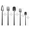JANKNG Matte Black Silverware Set, 20-Piece 304 Stainless Steel Flatware