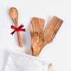 Darido Olive Wood Cooking Utensils Set of 3 with Extra