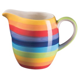 Purity Style Hand Painted Rainbow Stripe Jug