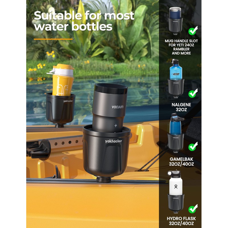 YAKHACKER Multi-Functional Cup Holder, Bottle Holder, Phone Holder, Drink Holder,