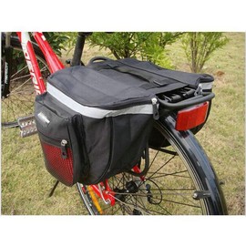 ZJchao 25L Water-Resistant Bicycle Seat Bag Bicycle Pannier Bags Cycling Bicycle Bike Rack Back Rear Seat Tail Carrier Trunk Double Pannier Bag Outdoor (Red)