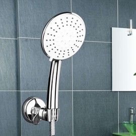 Adjustable Shower Holder Suction Cup with Strong Suction for Universal Shower Head, Chrome
