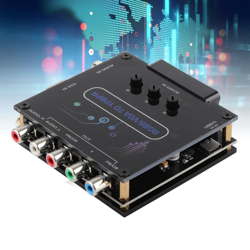 RGBS VGA SCART to YPBPR Component Converter for SFC for