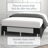 Levinsohn Magic Skirt Tailored Bedskirt, Never Lift Your Mattress, Classic