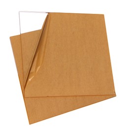 2 pcs Acrylic Sheet Clear Cast Plexiglass 12"X12" X3/8" Thick (10mm) with Protective Paper for Photo Frame Replacement, DIY Display Projects, Windows