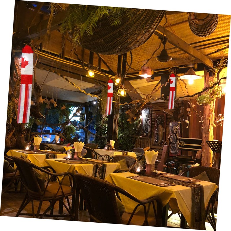 Kisangel Canada Windsock Flag Wind Outdoor Flags Hanging Windsock for