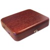 Double Bassoon Reed Case for 3 Tubes Spring Mechanism,, Mahogany