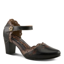 L'Artiste by Spring Step Women's Sayyes, Black Multi, 5, Medium