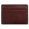 Weekend Wallet Card Case Dolce Matte Leather Dark Brown