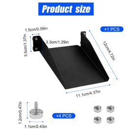 Pellet Helper Chute for Traeger Grill, Magnetic Pellet Fuel Auxiliary Smoker Cleanout Chute for Pit Boss Discharge Port, Metal Pellets Slide Fuel Cleaning Groove Chute Barbecue Accessories