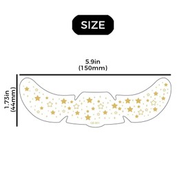 6pcs temporary facial tattoo stickers with aluminum foil, fake sparrow spots, waterproof and sweat proof, freckles on the eyes and face, female fake tattoos, cute and shiny makeup accessories