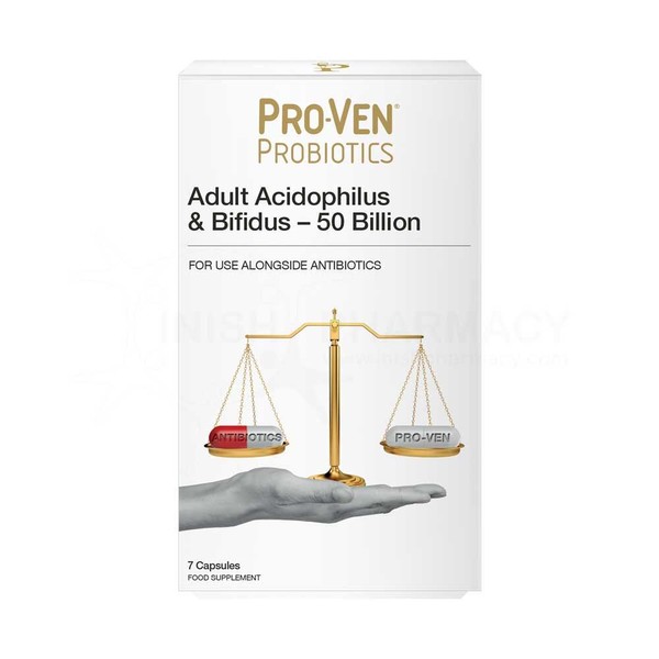 ProVen Pro-Ven Probiotics Adult Acidophilus & Bifidus For Antibiotics 7 Capsules