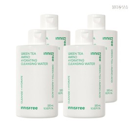 Innisfree Hydrating Hypoallergenic Green Tea Amino Moisture Cleansing Water 320ml 4pcs / 이니스프리 수분 촉촉 저자극 그린티 아미노 수분 클렌징 워터 320ml 4개