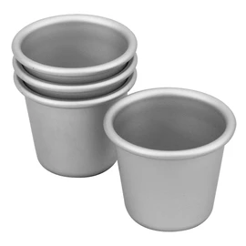 Bakemaster Dariole Pan Silver Anodised, Silver, 40253