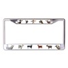 Goats Chrome License Plate Frame
