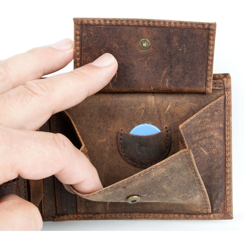 FLW-HL Natural Strong Genuine Leather Wallet with No Logo or
