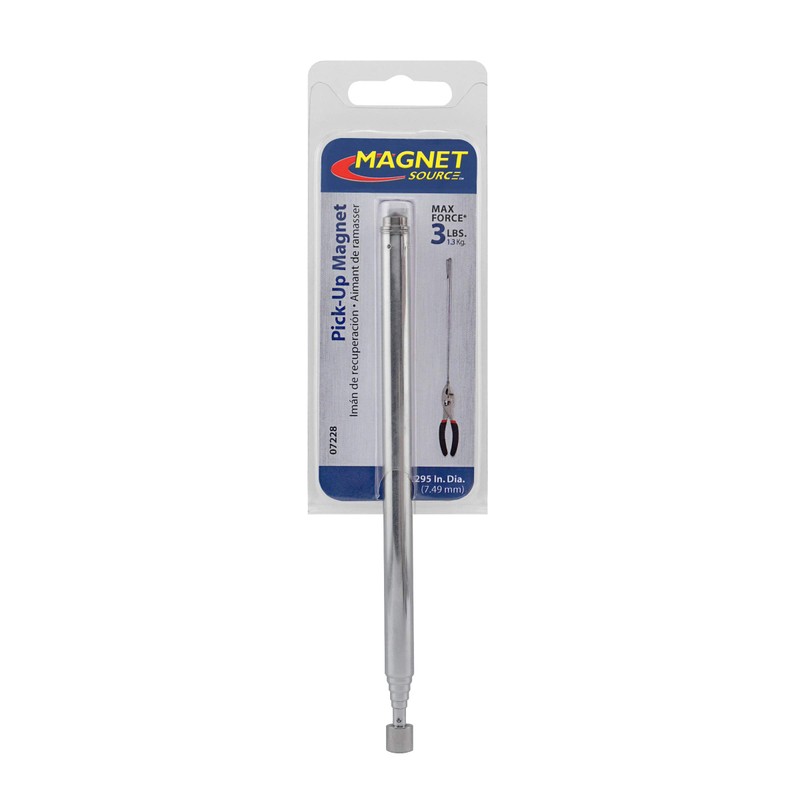 Slim 25” Durable Telescoping Magnetic Grabber/Retrieving Magnet with Pocket Clip