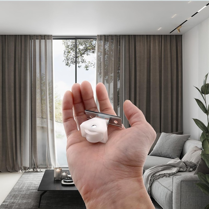 Amazing Drapery Hardware Easy to Install Large Cord Pulleys, Set