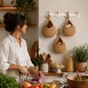 Wall Hanging Fruit and Vegetable Baskets for Kitchen - 3-Piece