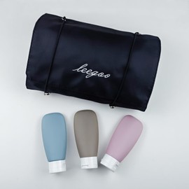 Detachable Cosmefic Bag, 4 in 1 Removable Portable Toiletry Travel Hanging Makeup Bags Organizer,Bathroom Bag for Shower (Black+Blue)