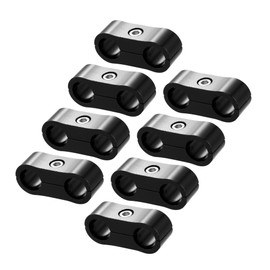 A ABSOPRO Hose Separator AN4 Aluminum Alloy Black (Set of 8)
