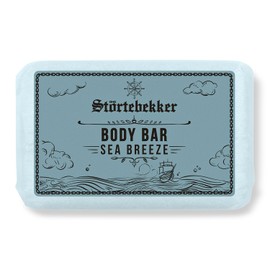 Störtebekker Premium Body Bar Sea Breeze | Solid Shower Gel Men | Solid Shower Soap Men & Women | Natural Cleaning, Wonderful Fragrance | Handmade & No Additives (1 x 120 g)