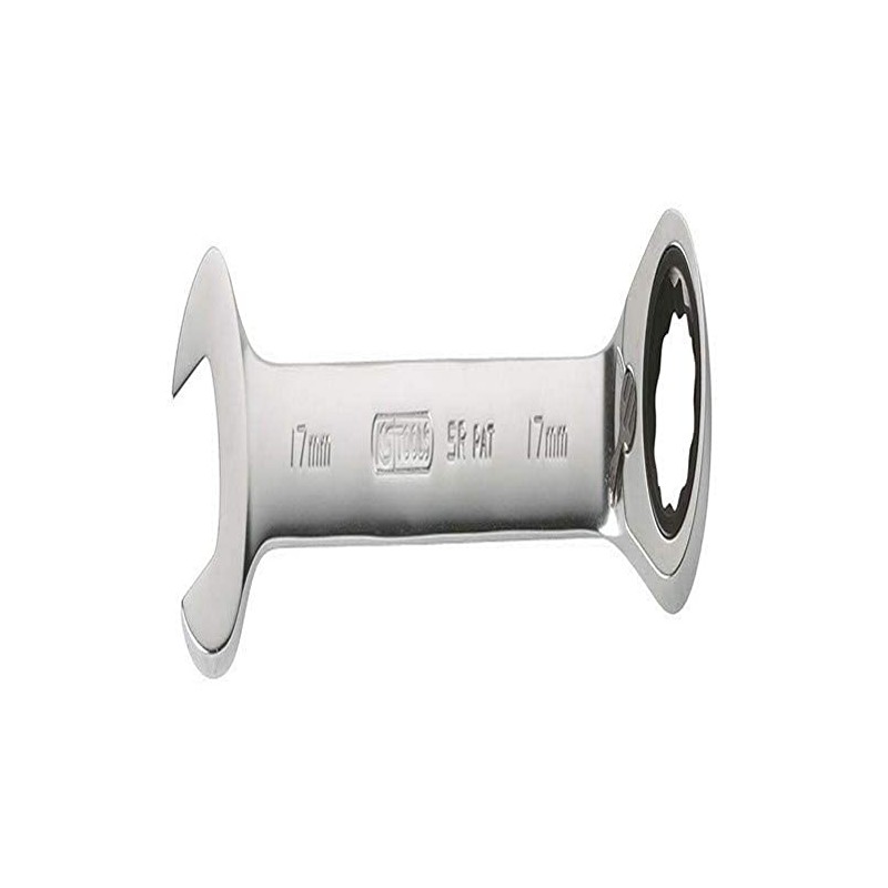 GEARplus Ratchet Combination Spanner, Switchable, 19 mm, on Hanger