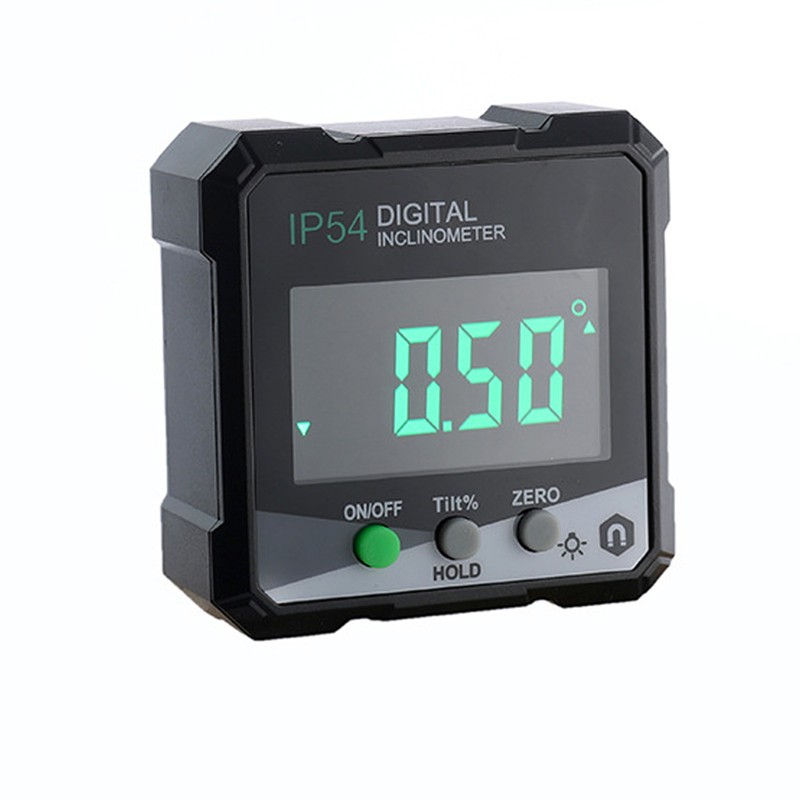 Digital Inclinometer 4x90° Measurement IP54 LCD Screen Magnetic Digital Display