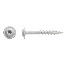 Big Timber 1GDW7114W #7 x 1-1/4 in. White Garage Door Weather Strip Star Drive Round Washer Head Screw 222 Pack