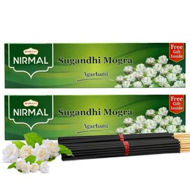 Nirmal Sugandhi Mogra Premium Fragrance 140 Incense Stick Agarbatti by Shubhkart (Pack of 2)
