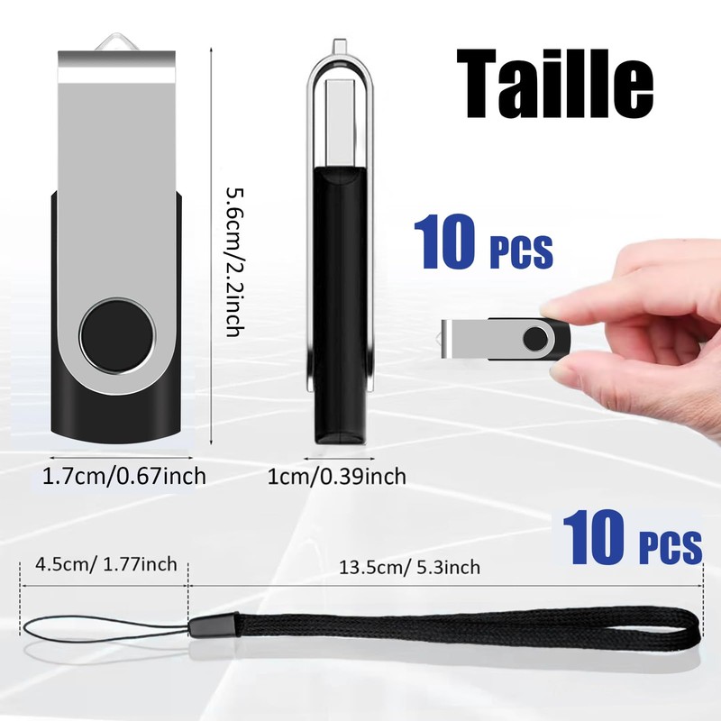 USB Flash Drive 16GB EASTBULL USB 2.0 Flash Drive Rotating