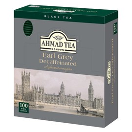 Ahmad Tea Decaffeinated Tea AHMAD TEA Earl Grey Tea Bags, Individually Packaged 100 Bags
