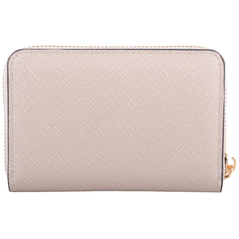 Womens Minimalistic RFID Protected Zippered Purse Wallet with Multiple Features